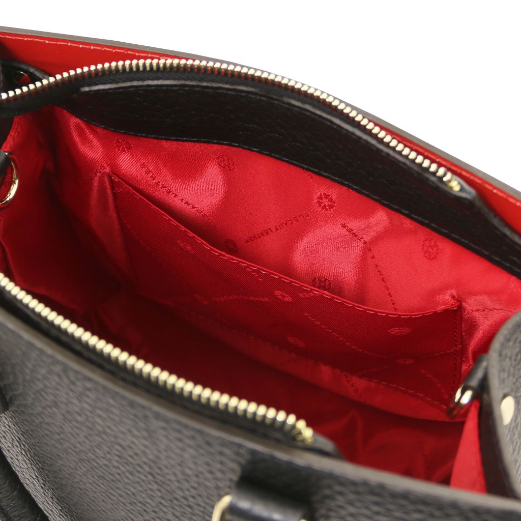 dama-leather-handbag-tl142565 - Musta - kuva 7