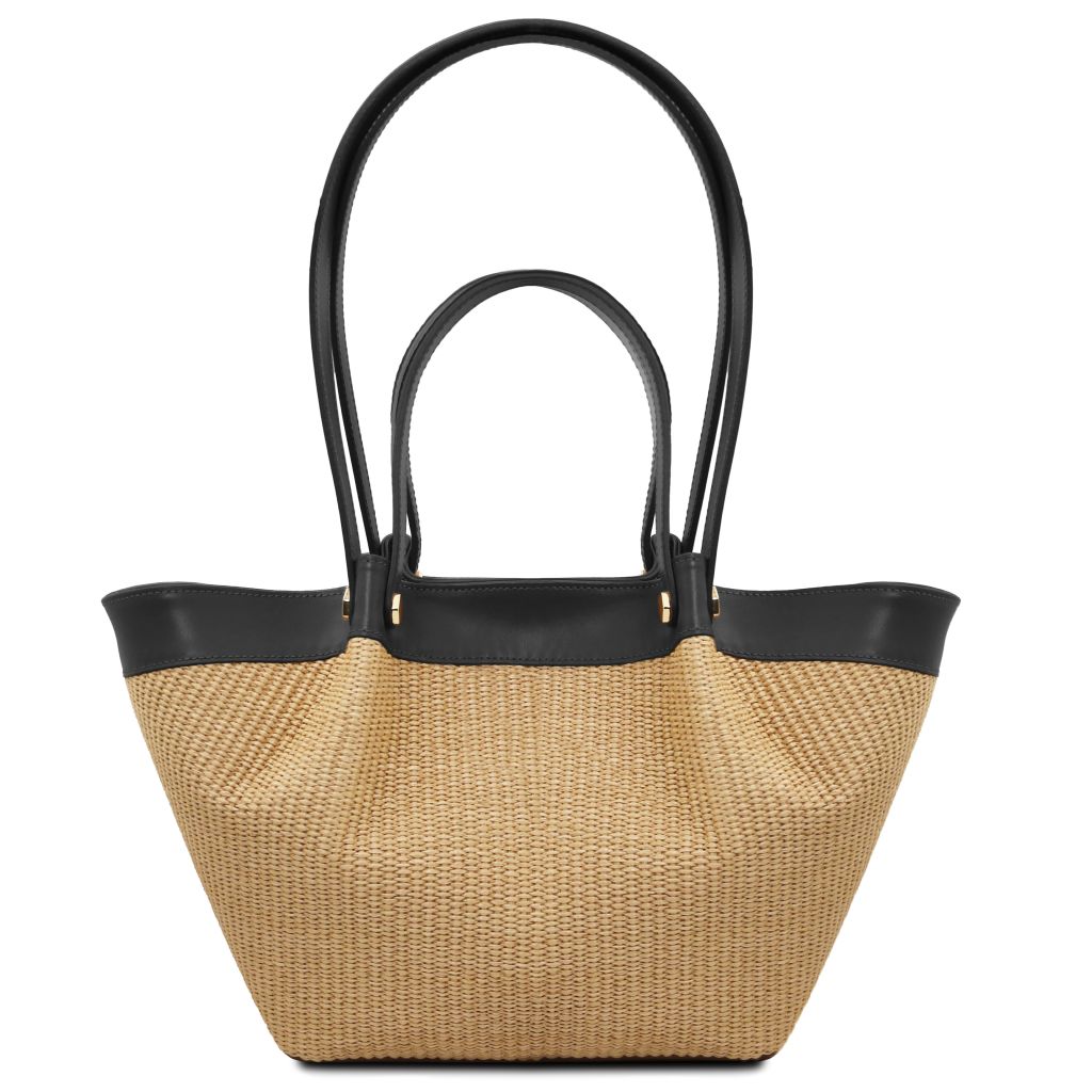 soleil-raffia-shopping-bag-tl142567 - Musta - kuva 5