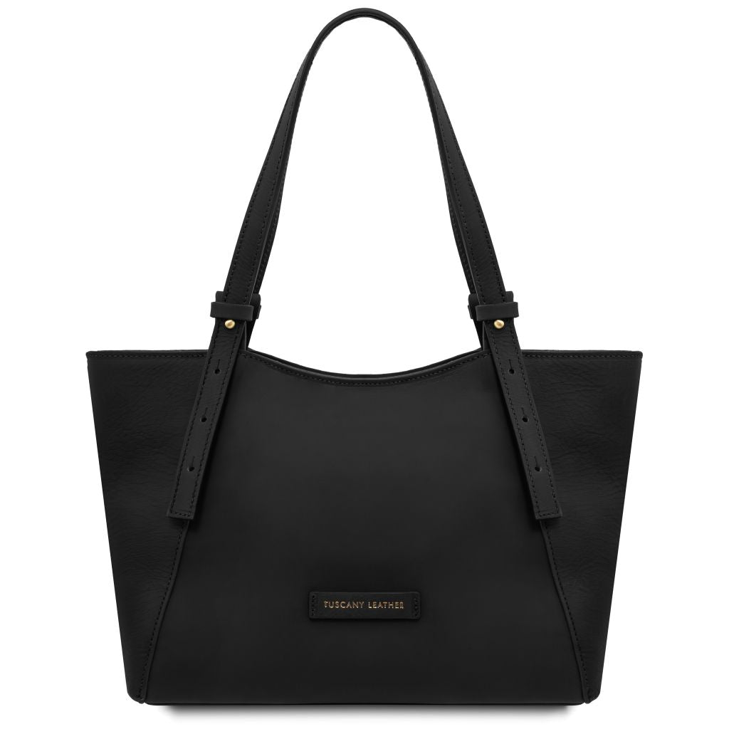 libra-leather-shoulder-bag-tl142562 - Musta