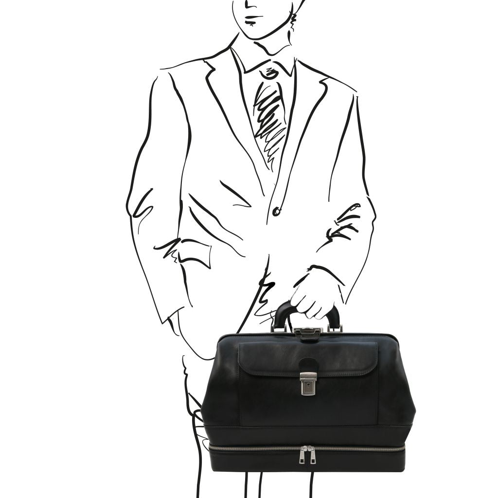 giotto-exclusive-double-bottom-leather-doctor-bag-tl142344 - Musta - kuva 10