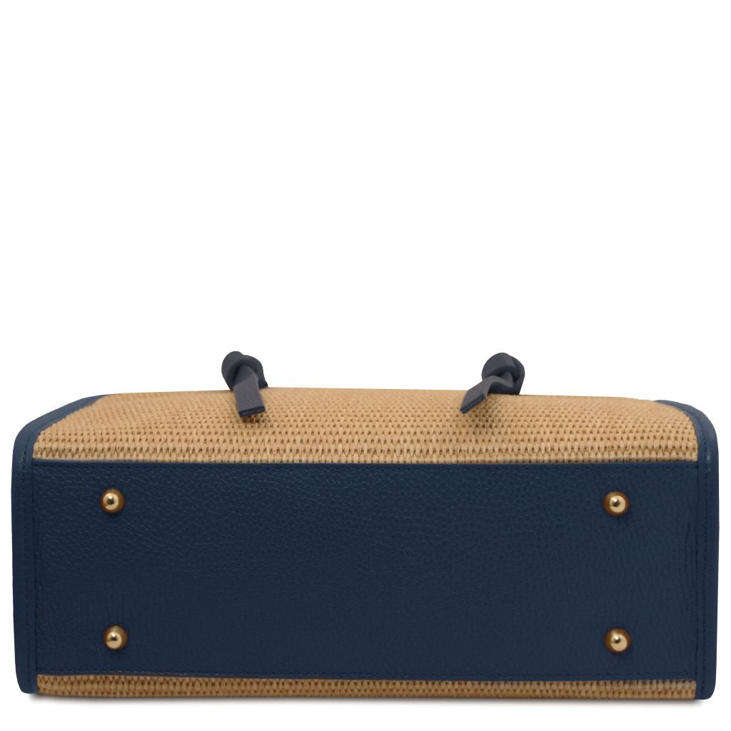 frame-raffia-shoulder-bag-tl142566 - Sininen - kuva 4