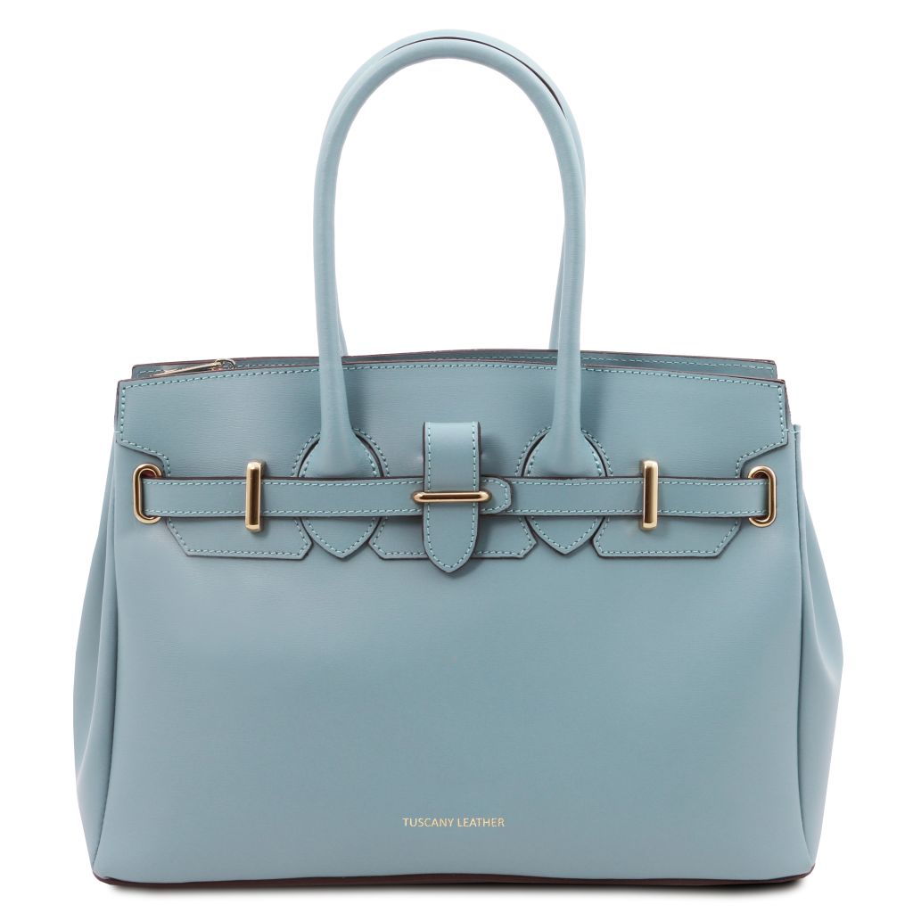 tl-bag-leather-handbag-tl142174 - Vaaleansininen