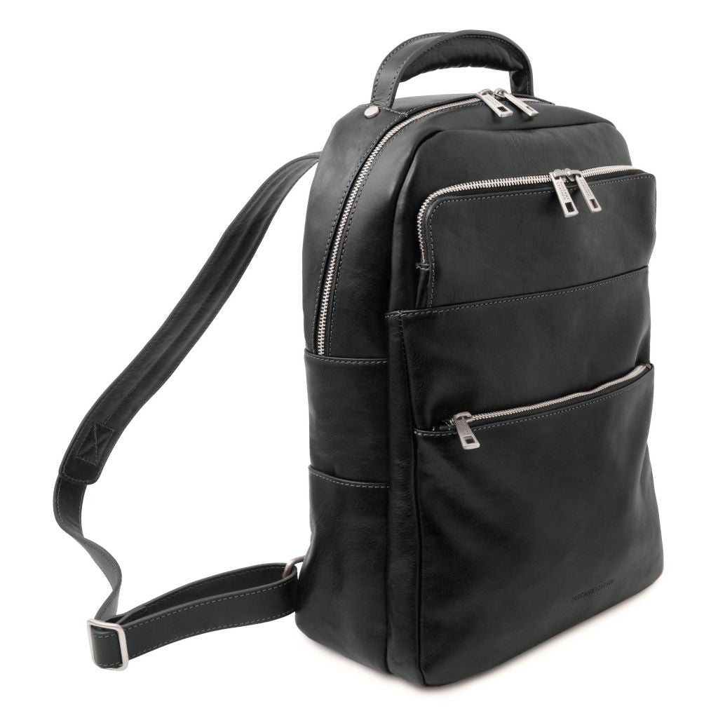melbourne-leather-laptop-backpack-tl142205 - Musta - kuva 2
