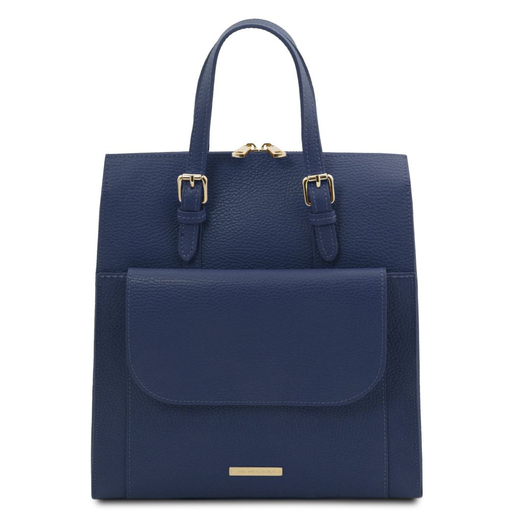 tl-bag-leather-backpack-for-women-tl142211 - Tummansininen