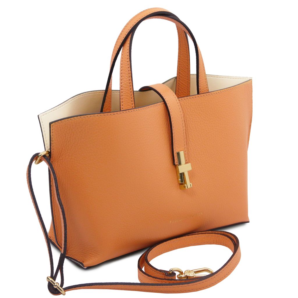 agatha-leather-handbag-tl142456 - Aprikoosi - kuva 2