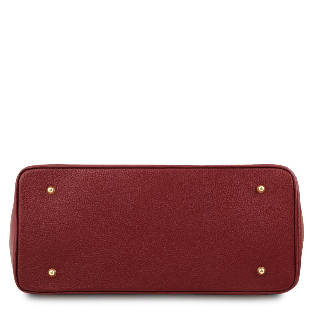 tl-bag-leather-handbag-with-golden-hardware-tl141529 - Punainen - kuva 4
