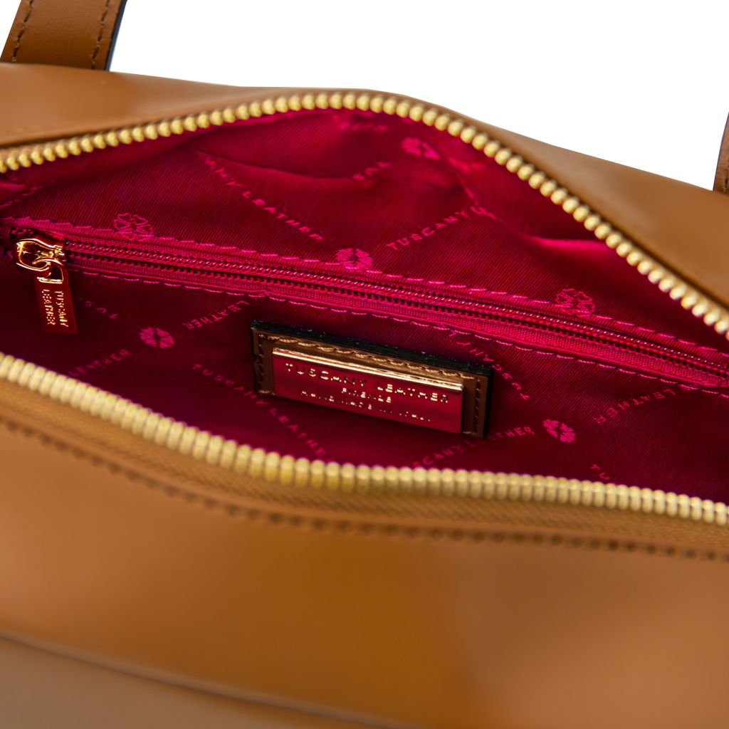 eclaire-leather-shoulder-bag-tl142581 - Konjakki - kuva 5