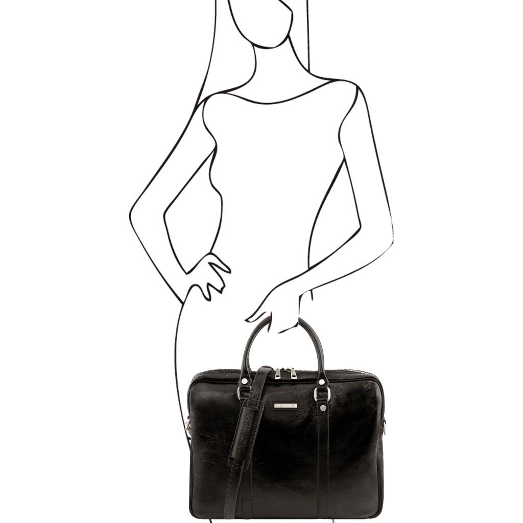 prato-exclusive-leather-laptop-case-tl141283 - Musta - kuva 2