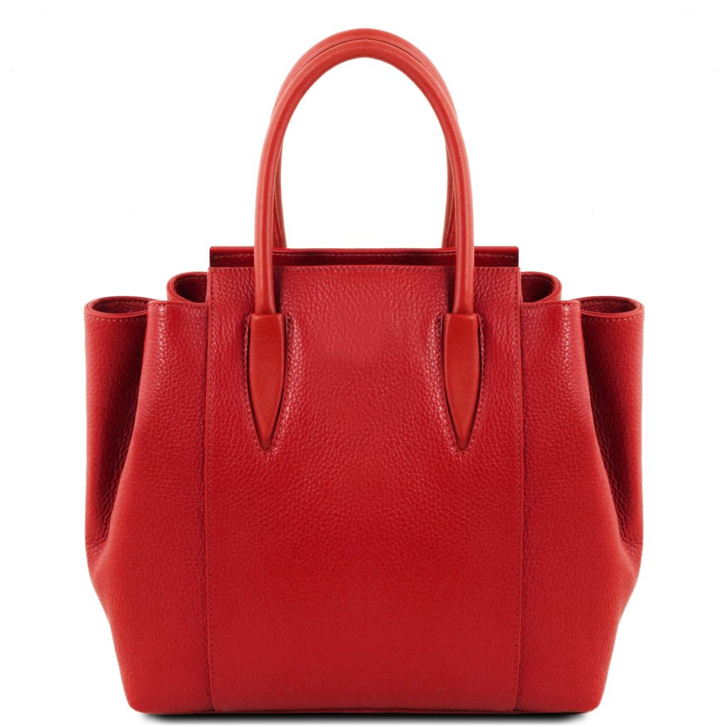 tulipan-leather-handbag-tl141727 - Huulipunainen - kuva 3