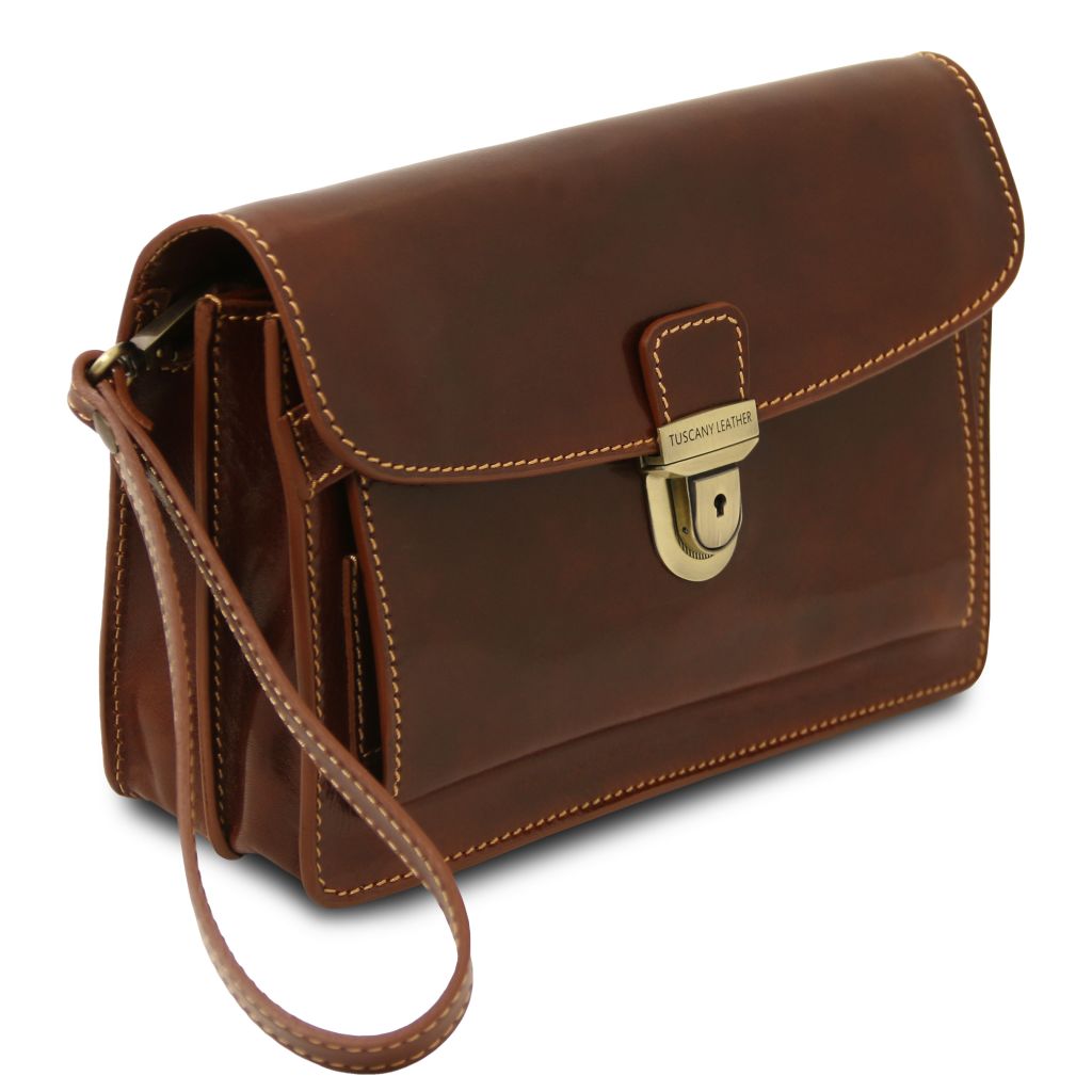 max-leather-handy-wrist-bag-tl8075 - Ruskea - kuva 2