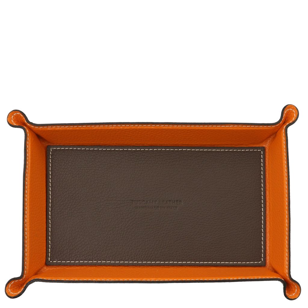 leather-valet-tray-tl142619 - Tummanruskea - kuva 2