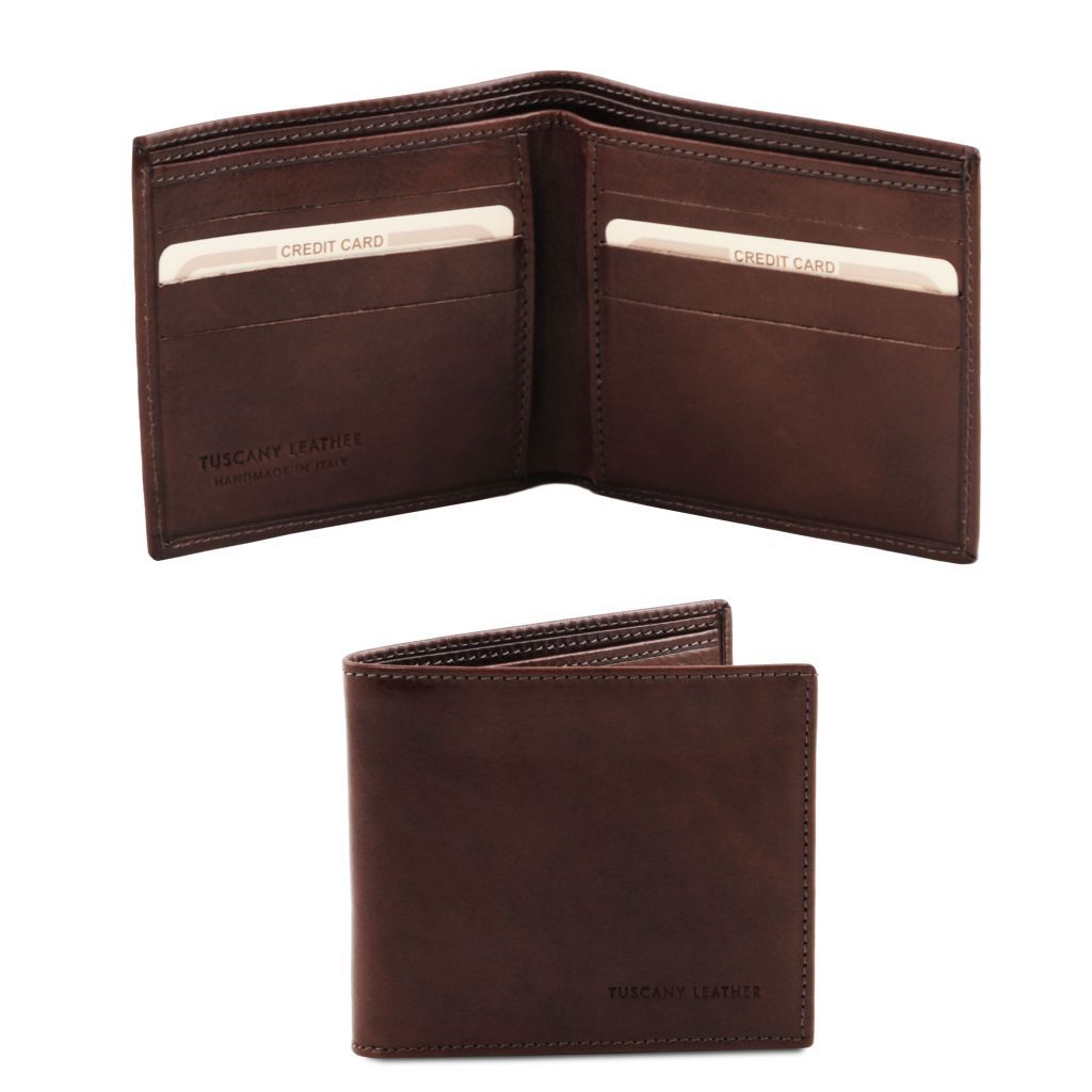 exclusive-2-fold-leather-wallet-for-men-tl140797 - Tummanruskea