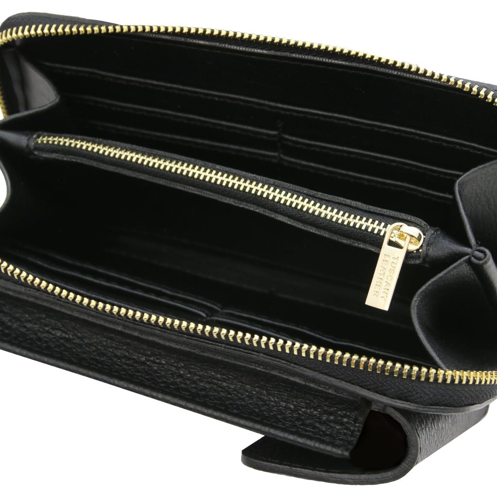 tl-bag-leather-wallet-phone-holder-with-strap-tl142323 - Musta - kuva 4