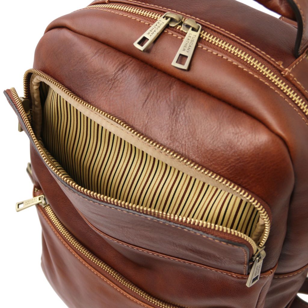 melbourne-leather-laptop-backpack-tl142205 - Ruskea - kuva 5