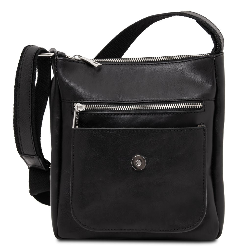 jimmy-leather-crossbody-bag-for-men-with-front-pocket-tl141407 - Musta - kuva 4