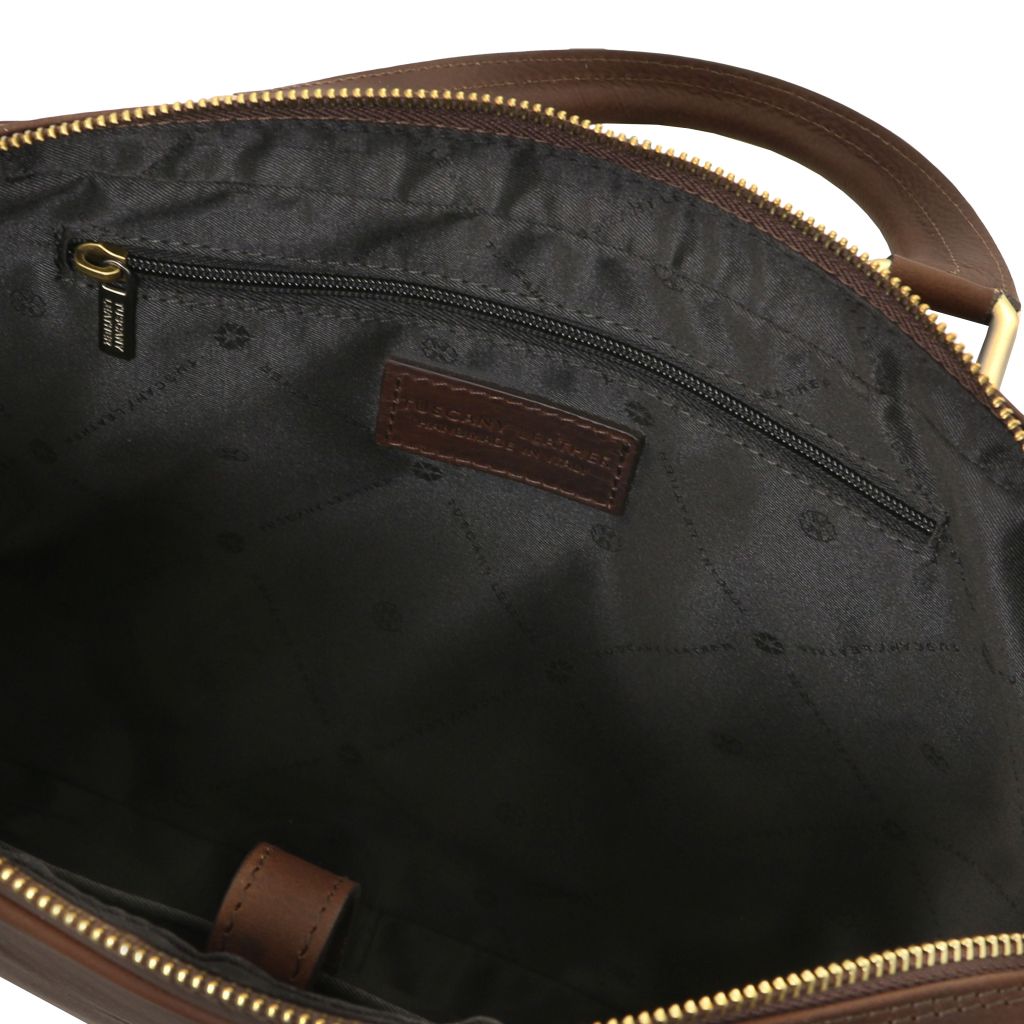 ferrara-leather-laptop-briefcase-tl142620 - Tummanruskea - kuva 6