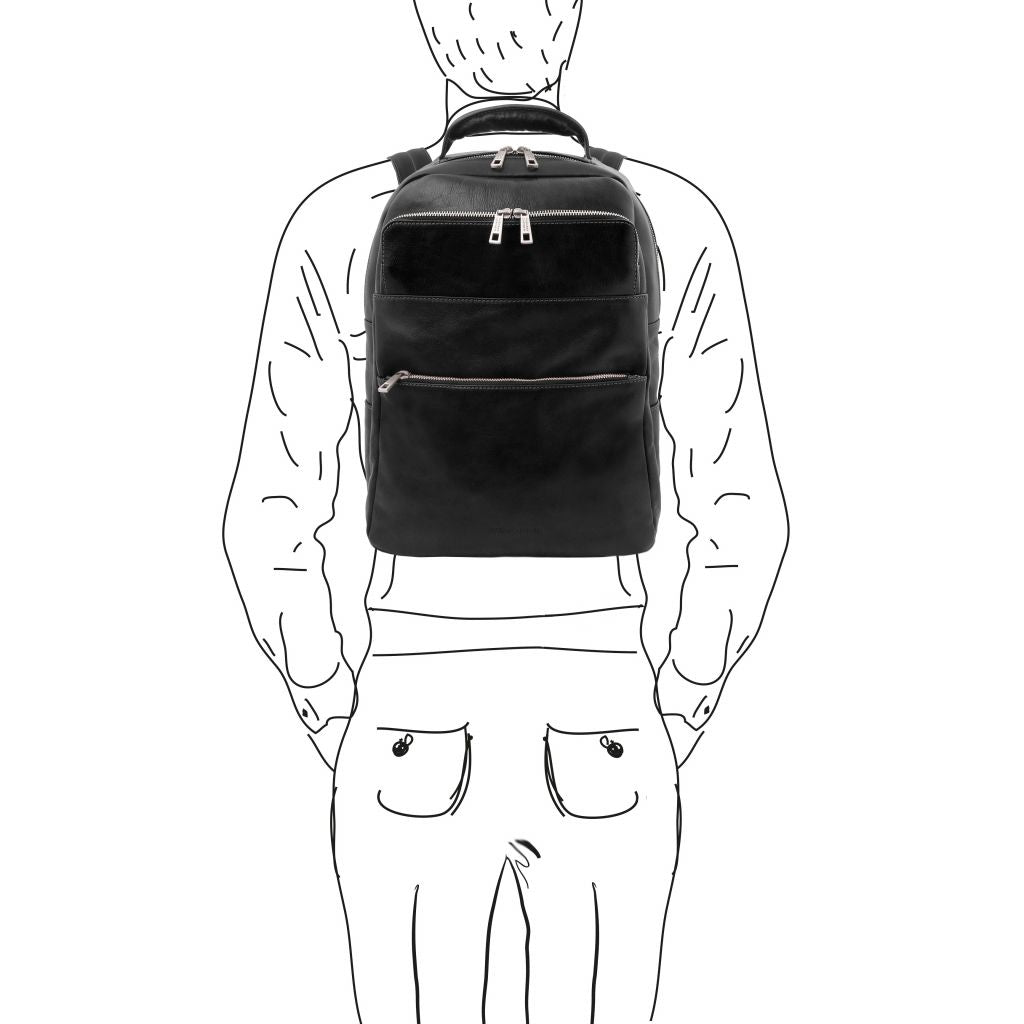melbourne-leather-laptop-backpack-tl142205 - Musta - kuva 7