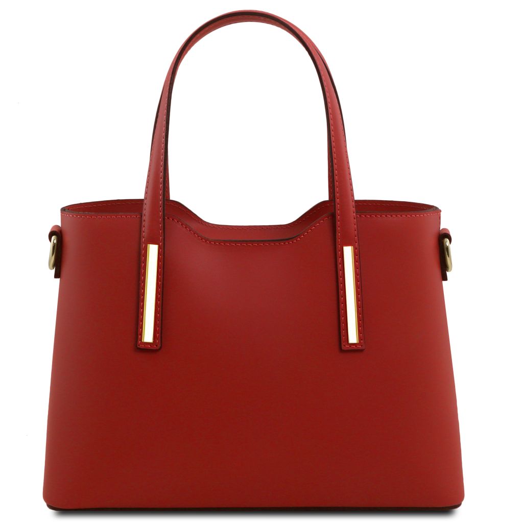 olimpia-leather-tote-small-size-tl141521 - Punainen - kuva 3