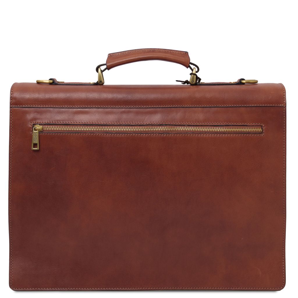 cremona-leather-briefcase-3-compartments-tl142448 - Ruskea - kuva 3