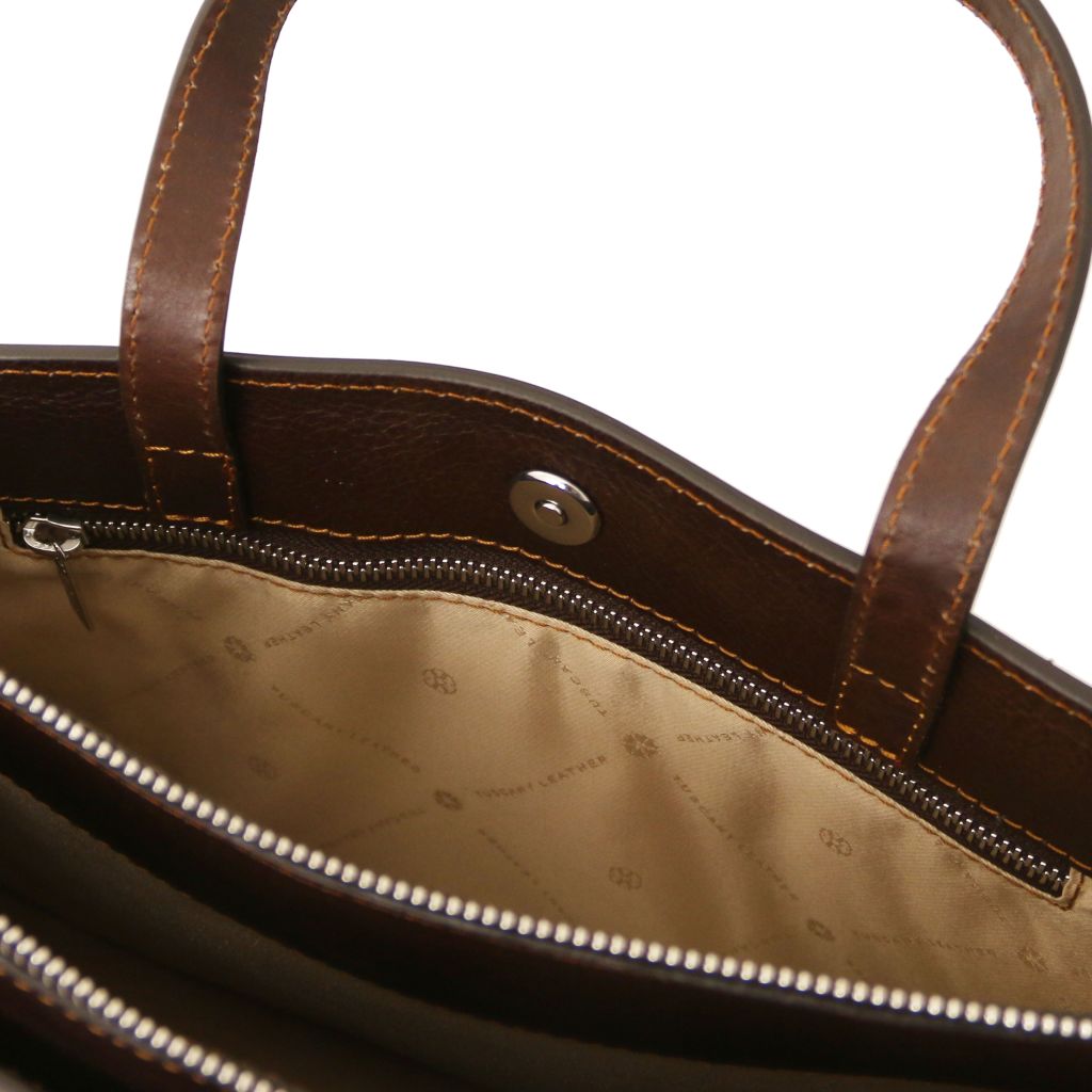 palermo-leather-briefcase-3-compartments-for-women-tl142452 - Tummanruskea - kuva 6