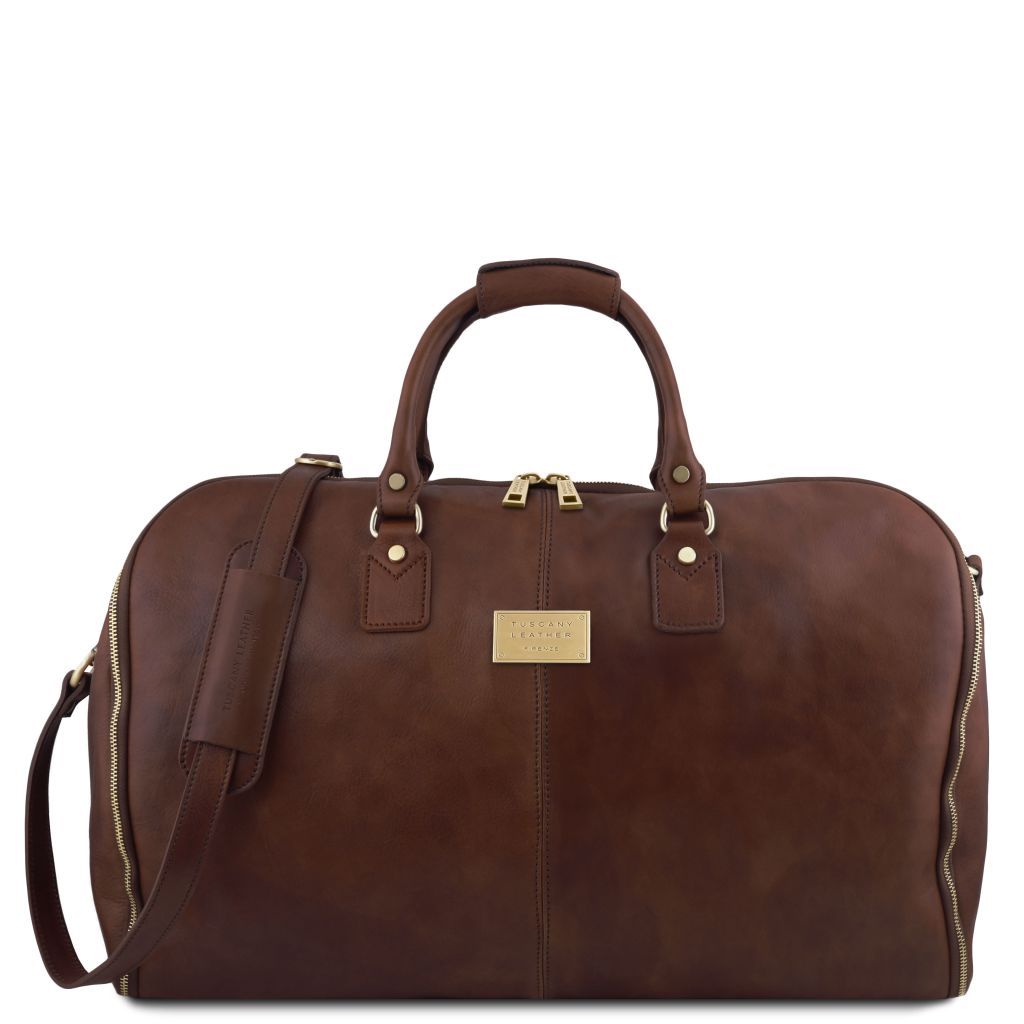antigua-travel-leather-duffle-garment-bag-tl142341 - Tummanruskea