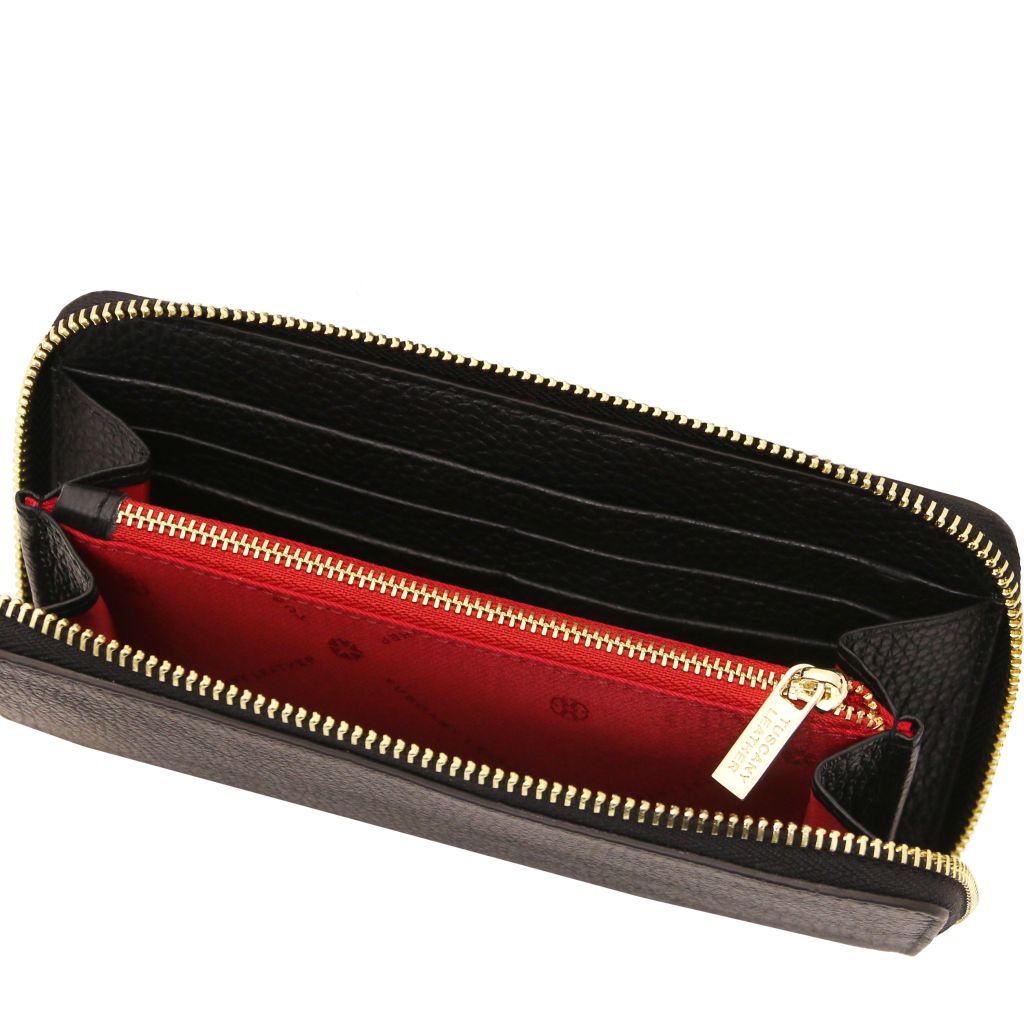 financier-exclusive-zip-around-leather-wallet-tl142485 - Musta - kuva 5