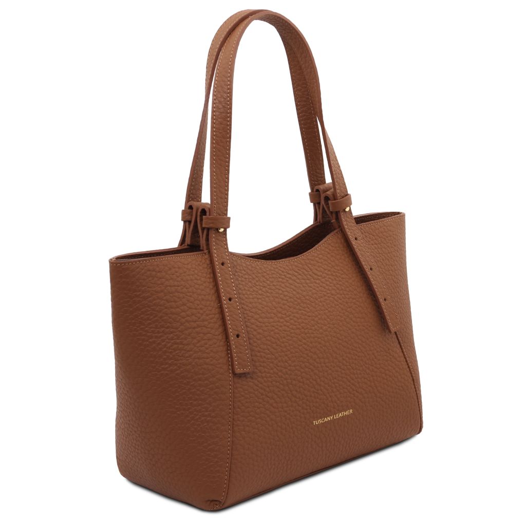 libra-leather-shoulder-bag-tl142580 - Konjakki - kuva 2