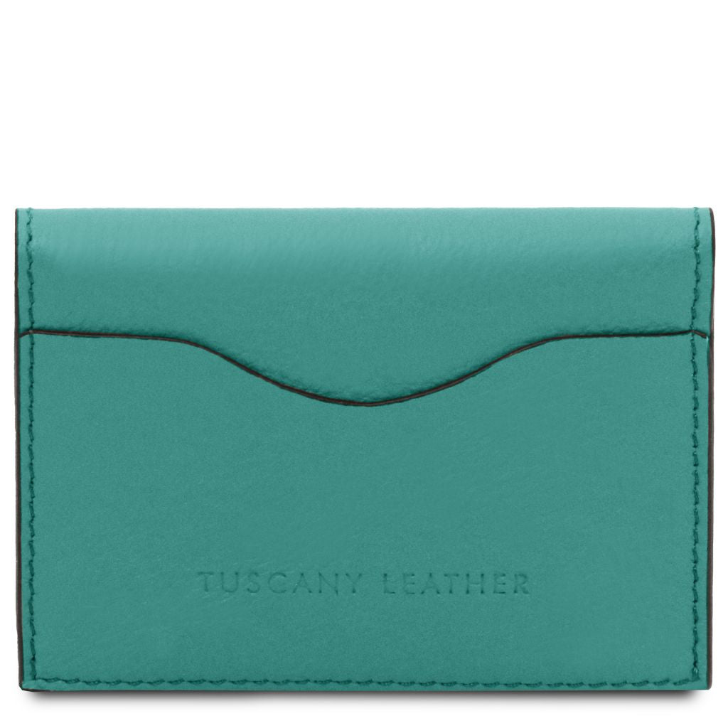 leather-business-card-credit-card-holder-tl142417 - Turkoosi - kuva 3