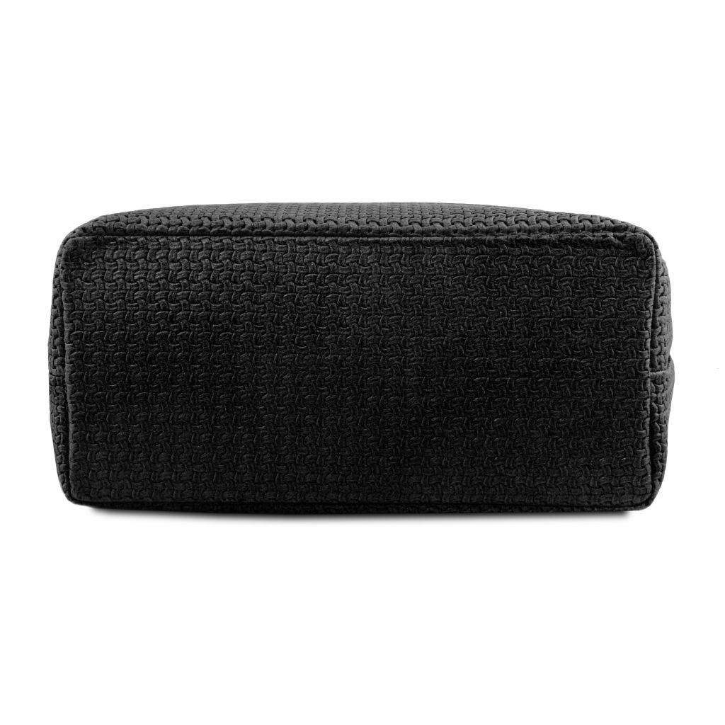 tl-keyluck-woven-printed-leather-shopping-bag-tl141573 - Musta - kuva 3