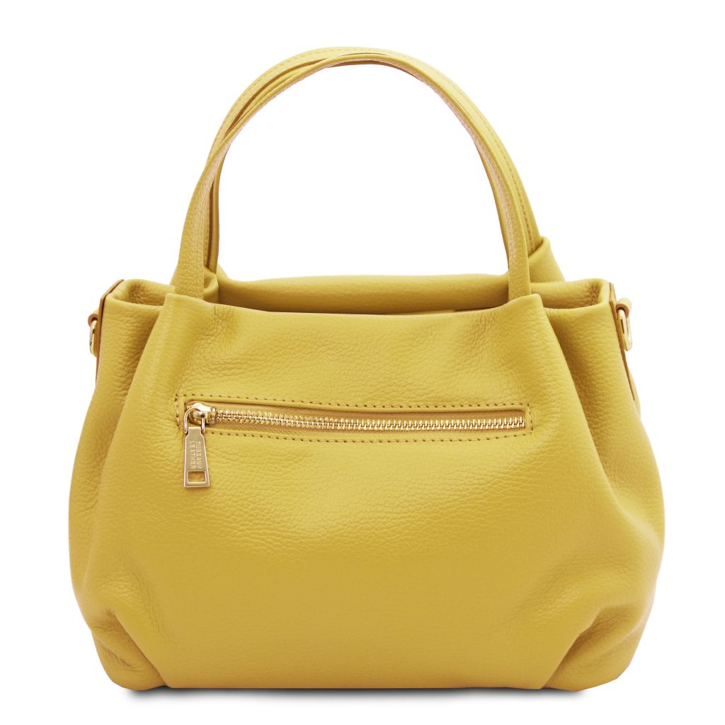 nora-soft-leather-handbag-tl142372 - Pastellinkeltainen - kuva 3