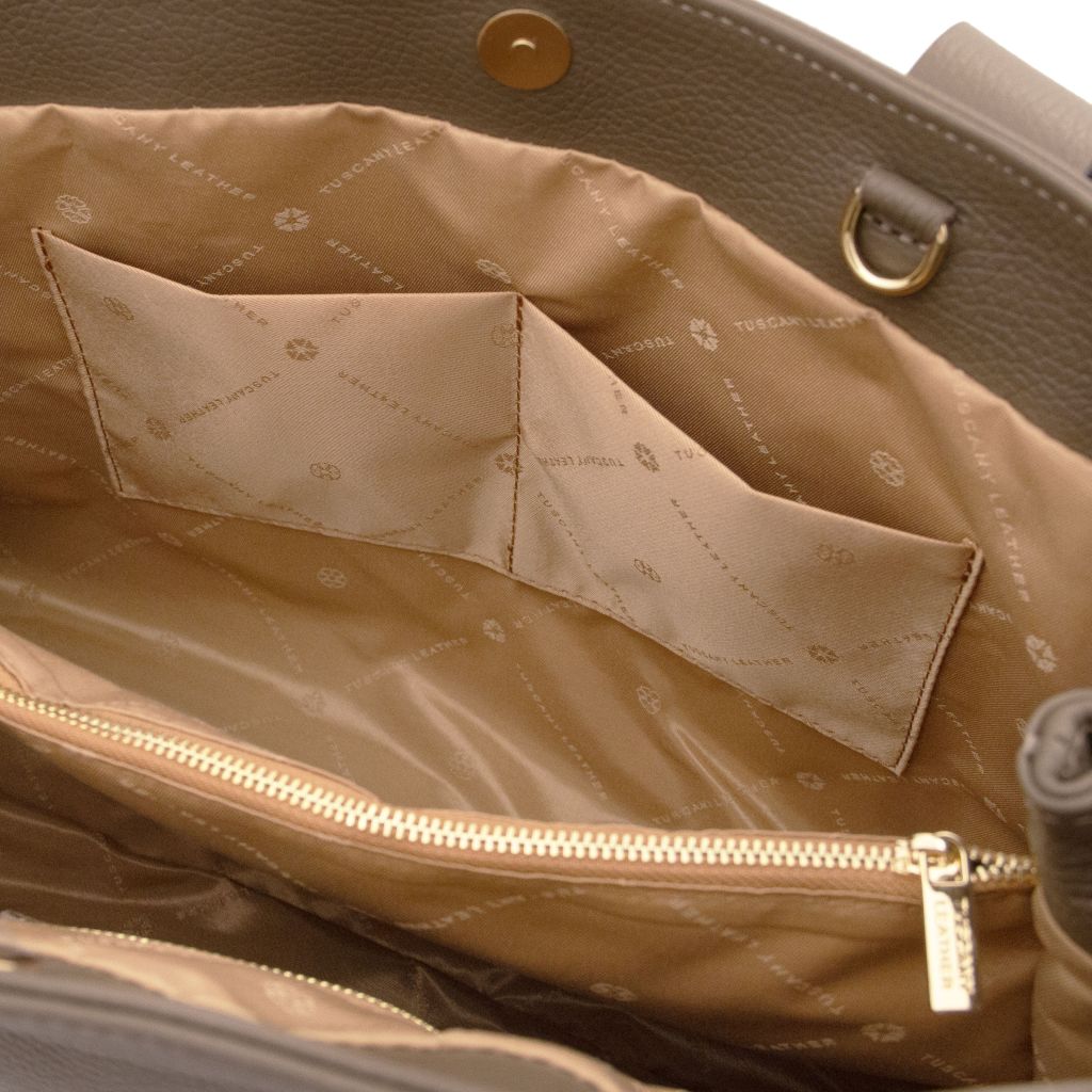 callie-soft-leather-shoulder-bag-tl142415 - Tumma taupe - kuva 6