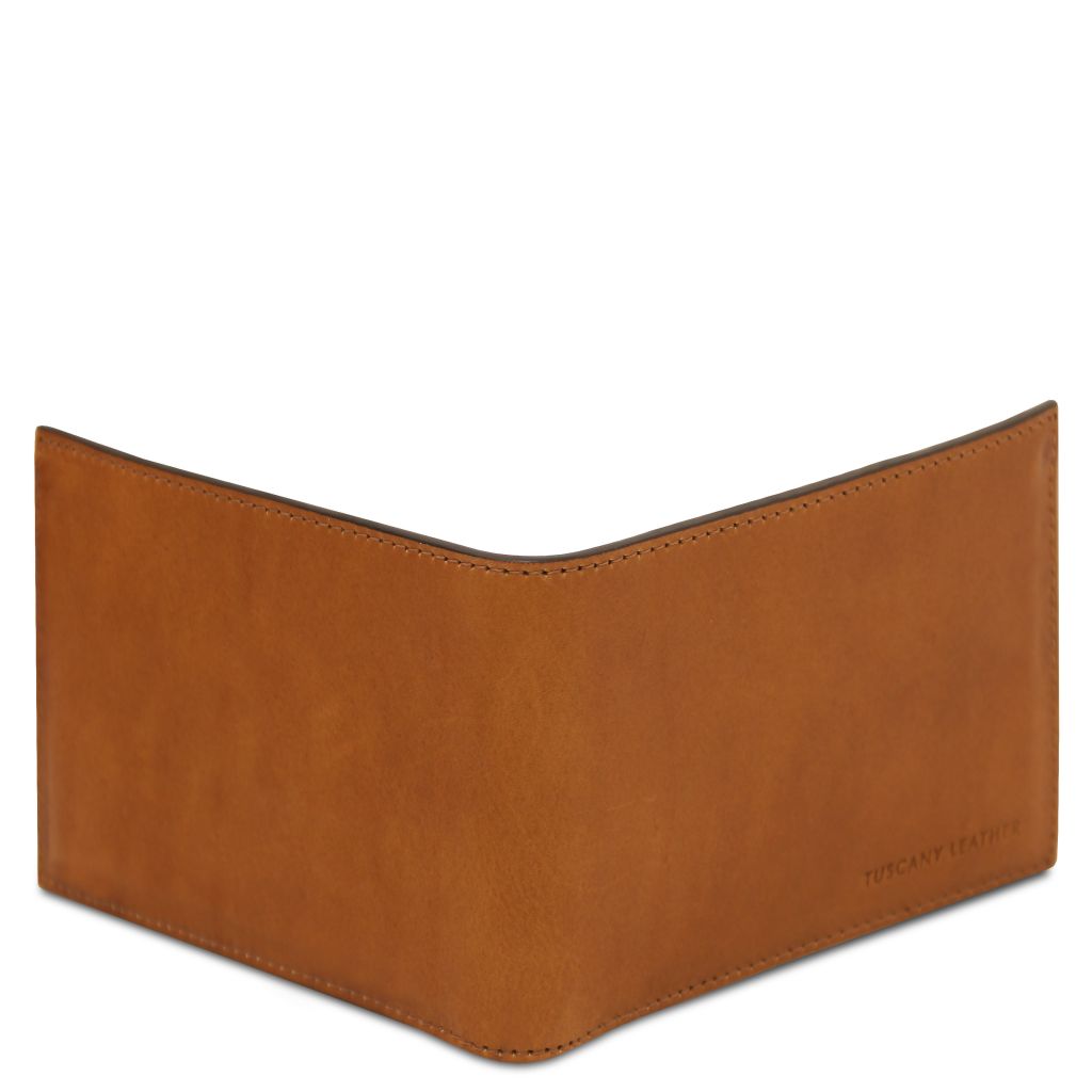 exclusive-2-fold-leather-wallet-for-men-with-coin-pocket-tl142552 - Luonnonväri - kuva 3