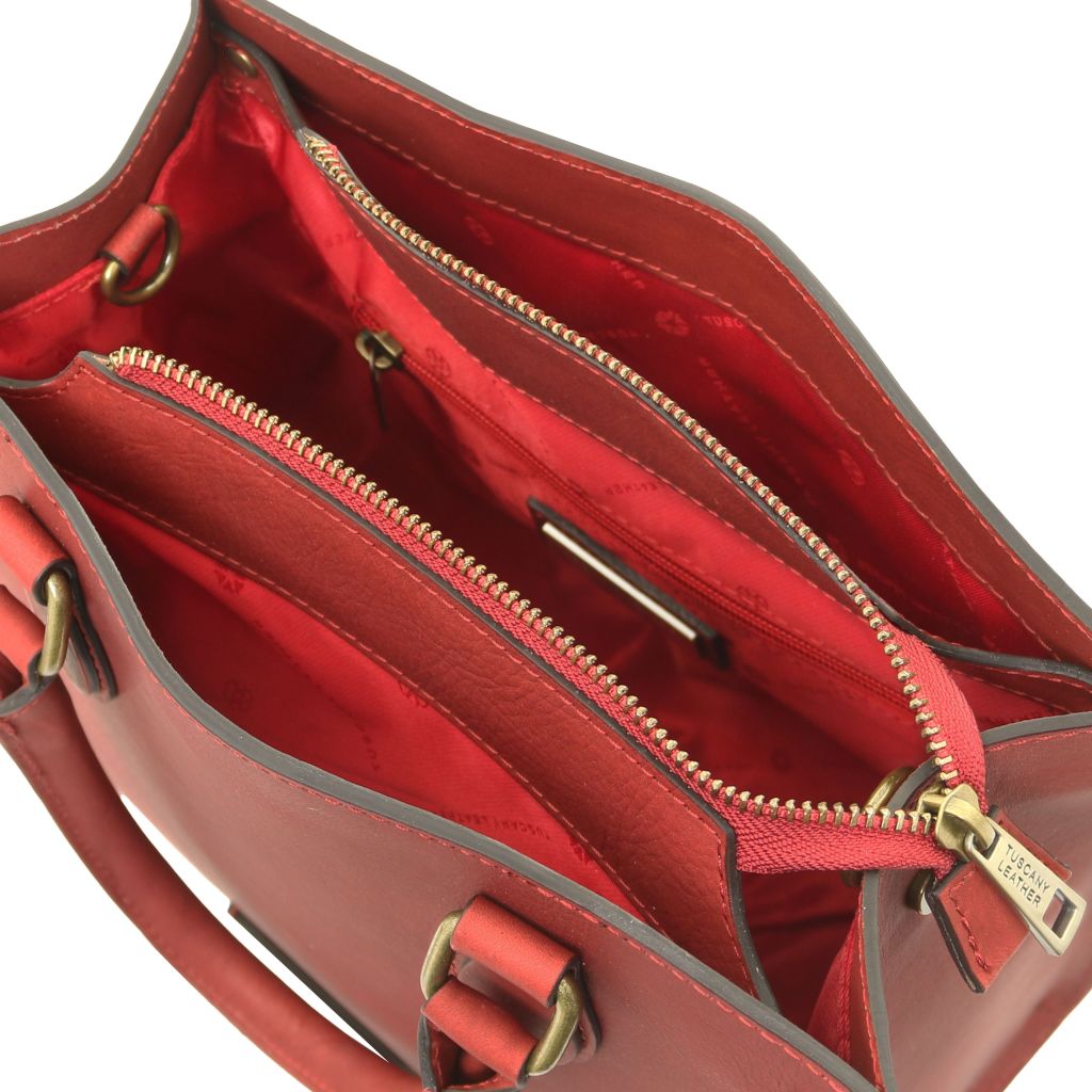 dama-leather-handbag-tl142564 - Punainen - kuva 6