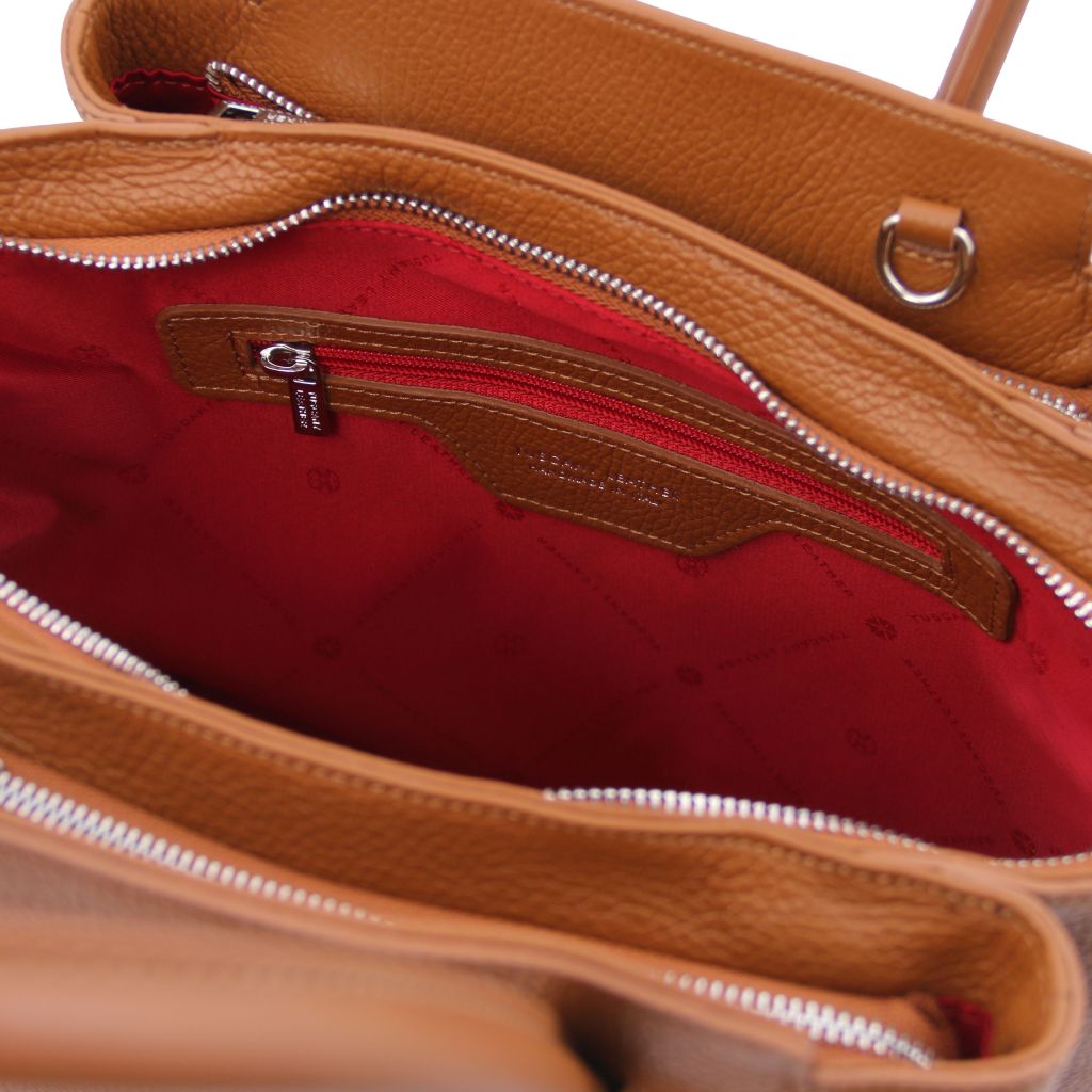 tulipan-leather-handbag-tl141727 - Konjakki - kuva 5