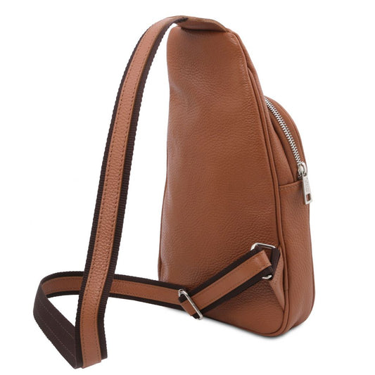 albert-soft-leather-crossover-bag-tl142022 - Konjakki - kuva 2