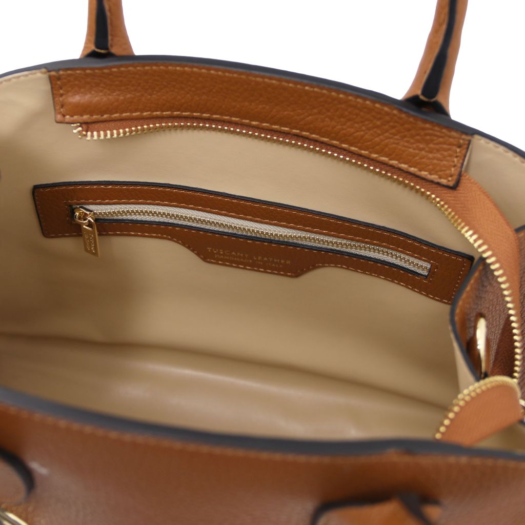 coccola-leather-handbag-tl142421 - Konjakki - kuva 5