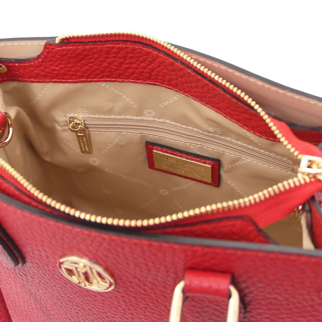 dama-leather-handbag-tl142565 - Huulipunainen - kuva 6