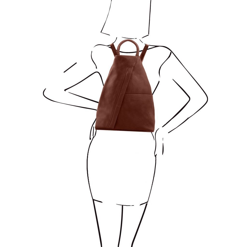 shanghai-soft-leather-backpack-tl140963 - Ruskea - kuva 4
