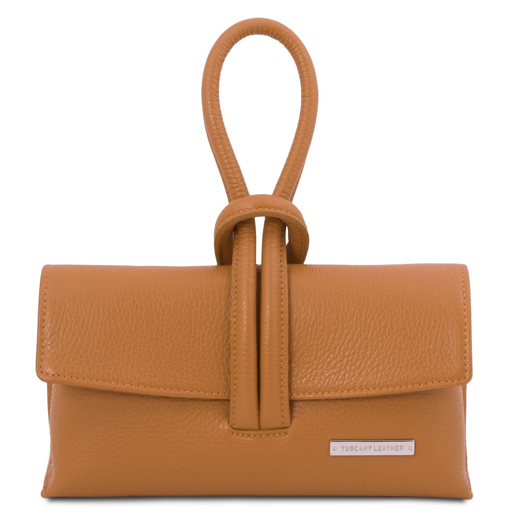 tl-bag-leather-clutch-tl141990 - Konjakki