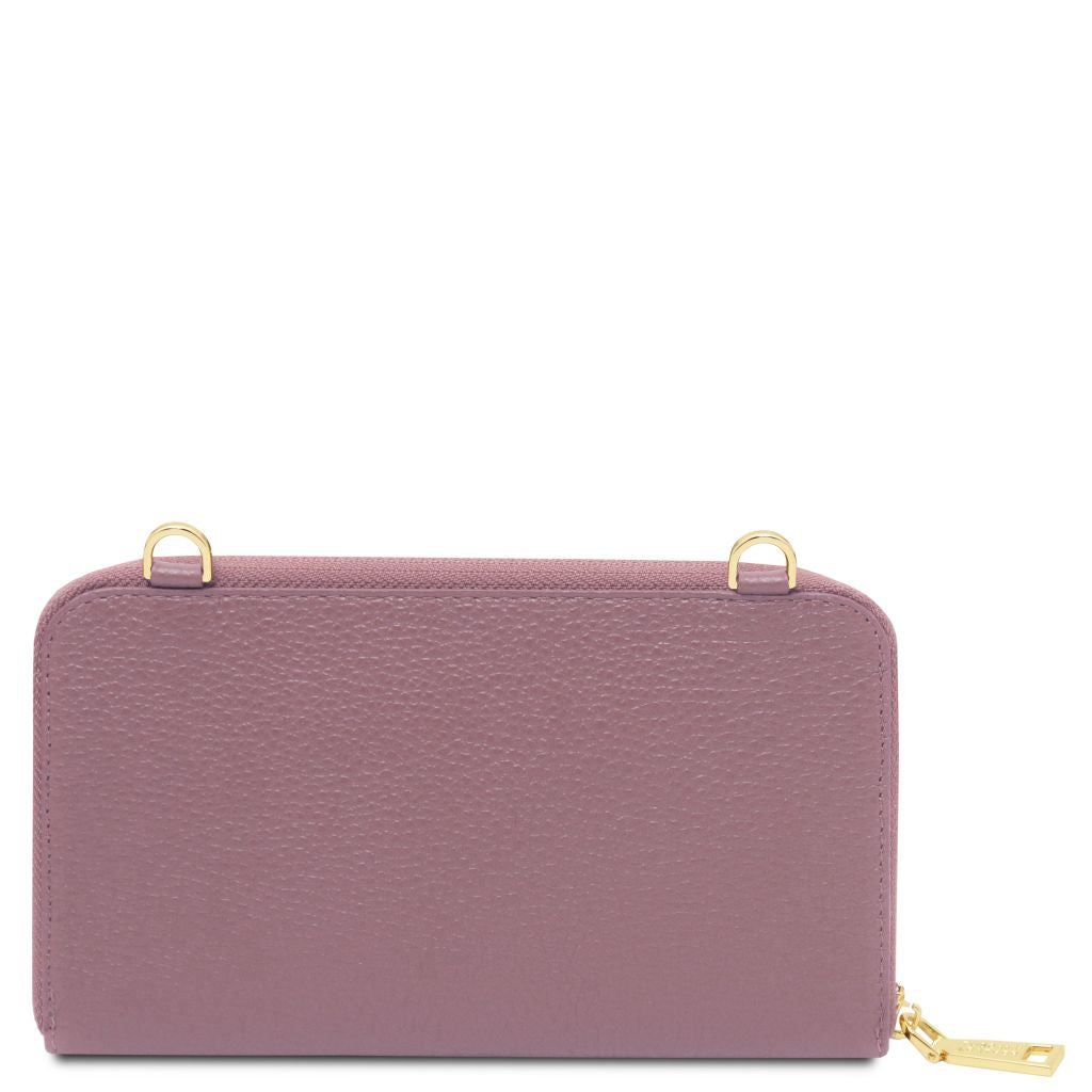 urania-leather-wallet-phone-holder-with-strap-tl142433 - Liila - kuva 3