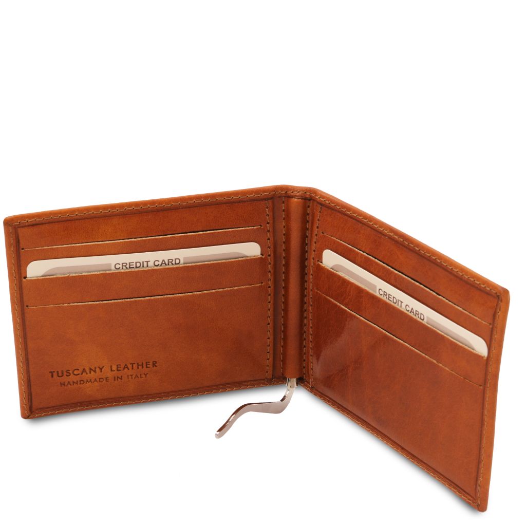 exclusive-leather-card-holder-with-money-clip-tl142055 - Hunaja - kuva 3