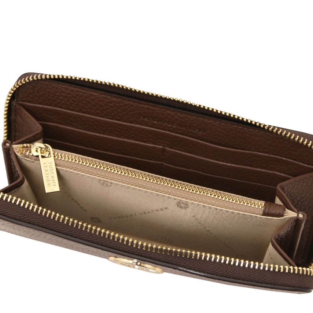 financier-exclusive-zip-around-leather-wallet-tl142485 - Kahvi - kuva 4