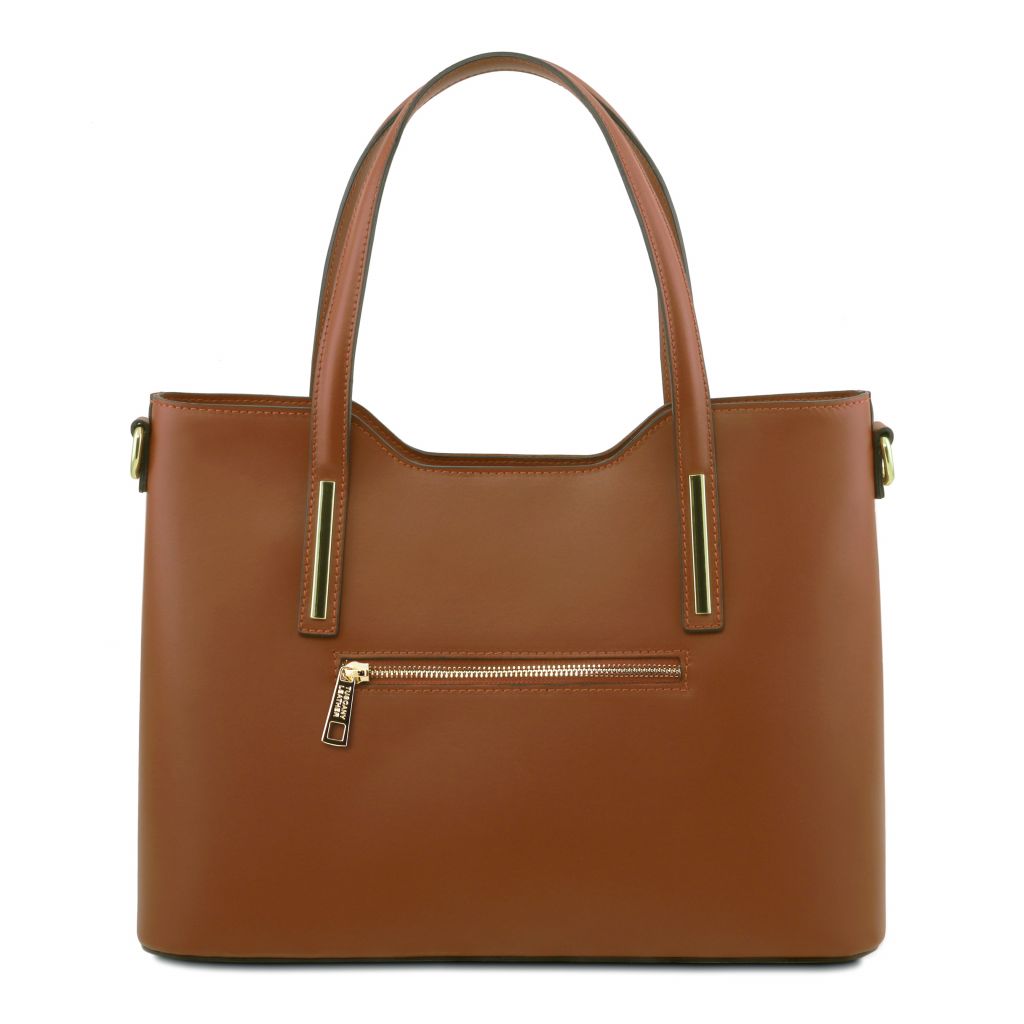 olimpia-leather-tote-tl141412 - Konjakki - kuva 3