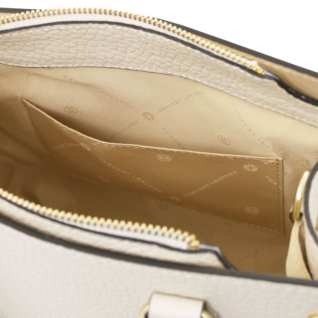 dama-leather-handbag-tl142565 - Beige - kuva 7