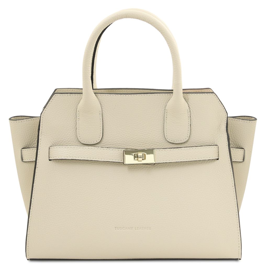origami-leather-tote-tl142507 - Beige