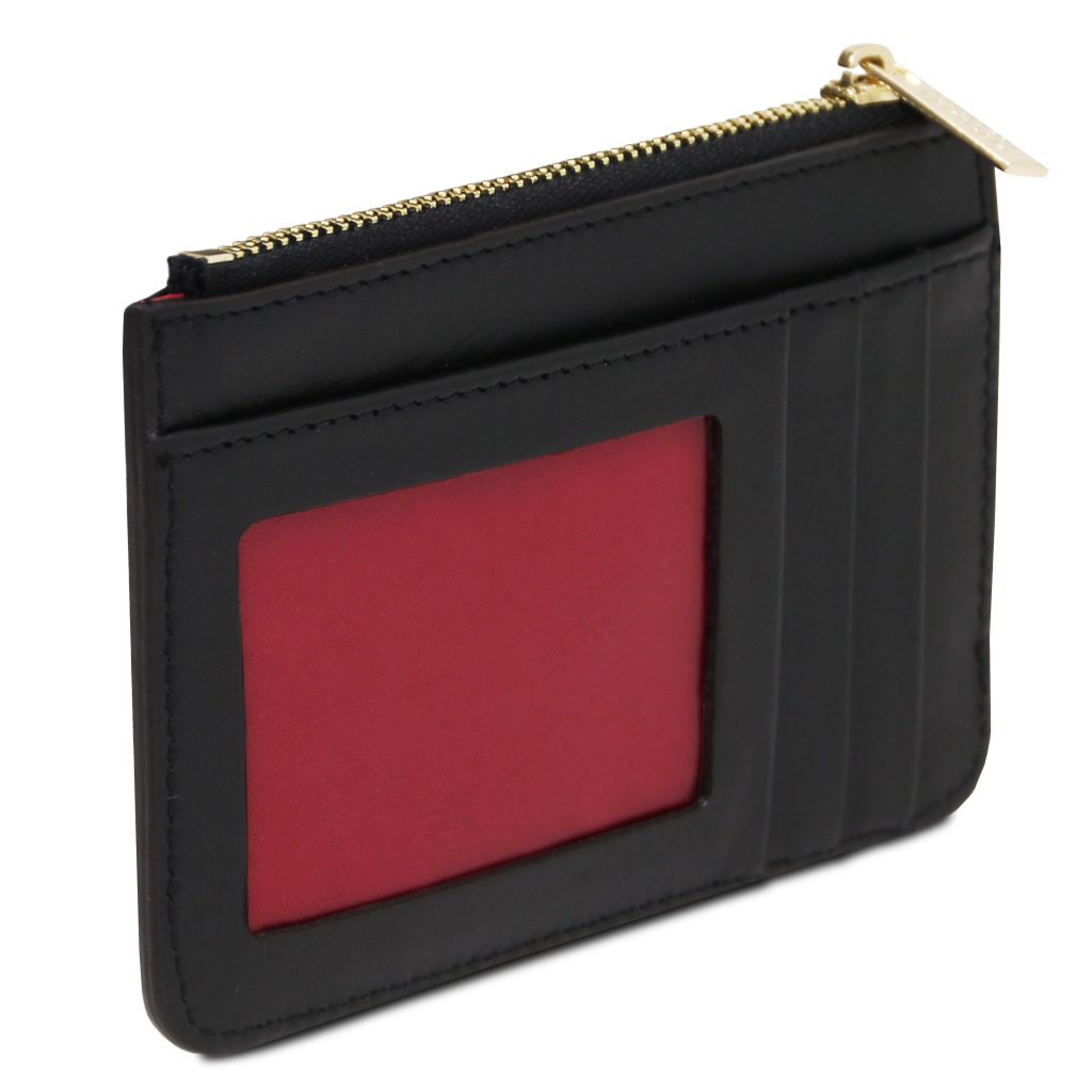 leather-card-holder-with-handle-tl142544 - Musta - kuva 2