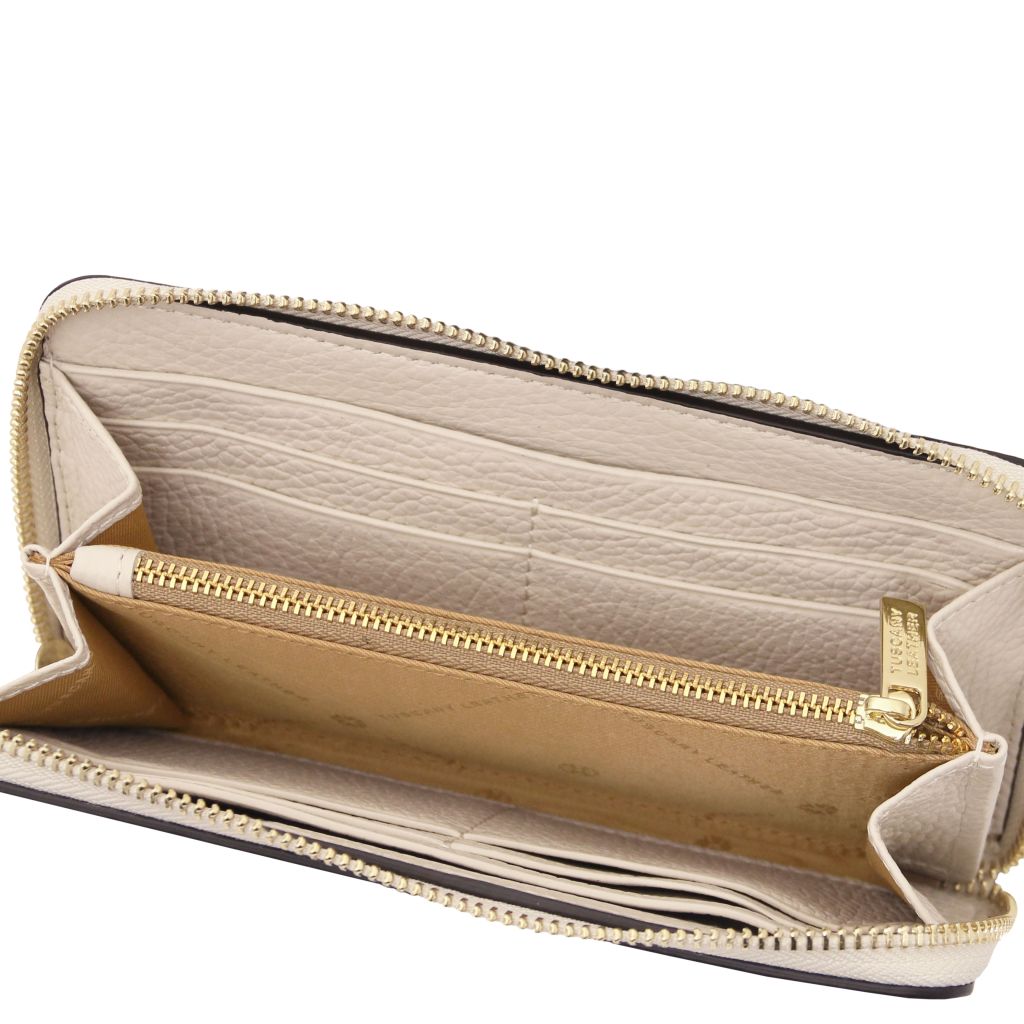 financier-exclusive-zip-around-leather-wallet-tl142485 - Beige - kuva 5