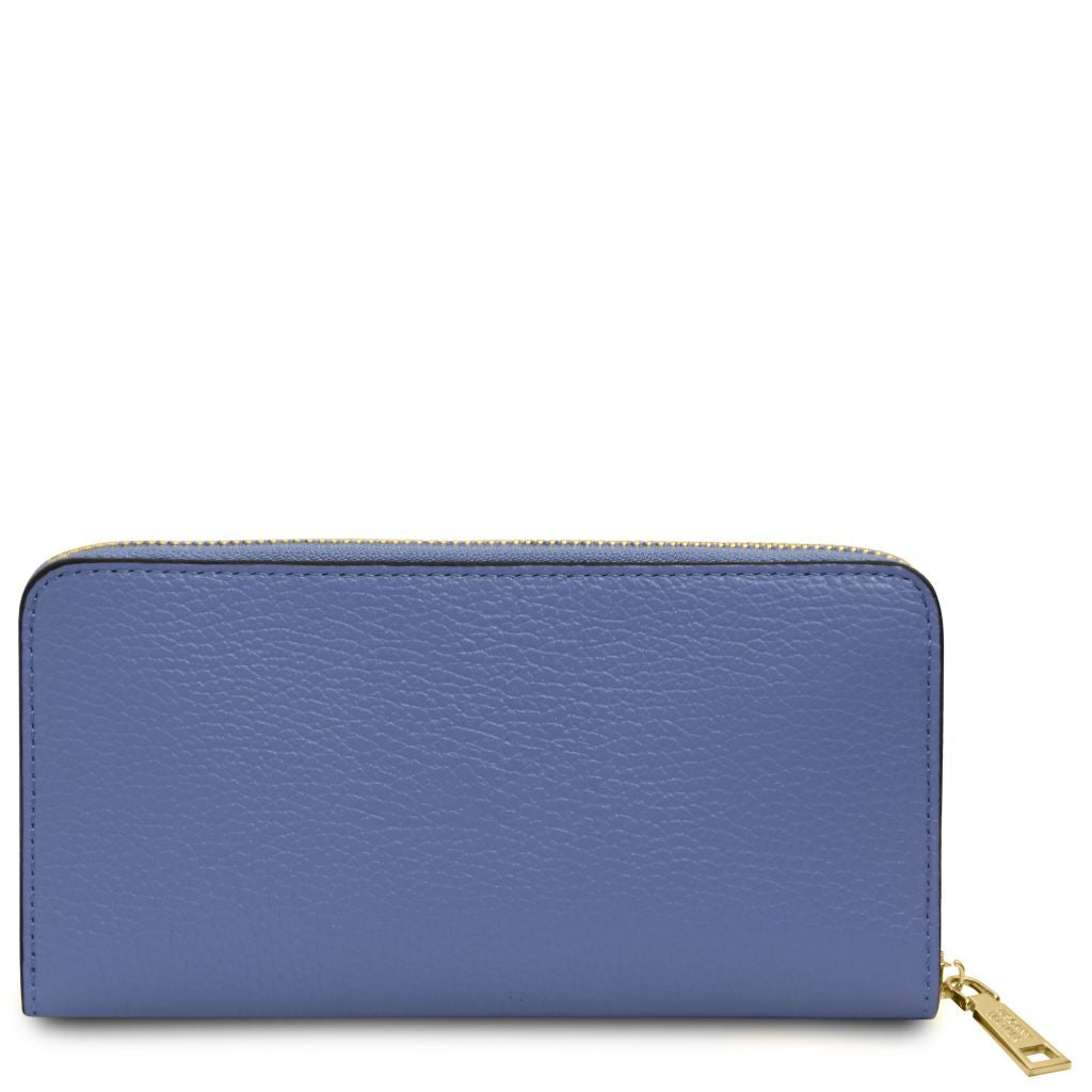 financier-exclusive-zip-around-leather-wallet-tl142485 - Sininen - kuva 3