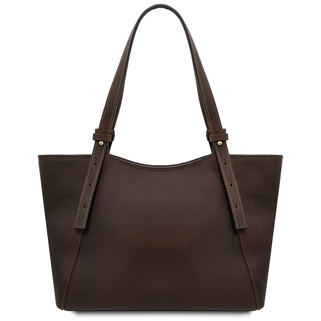 libra-leather-shoulder-bag-tl142562 - Tummanruskea - kuva 3