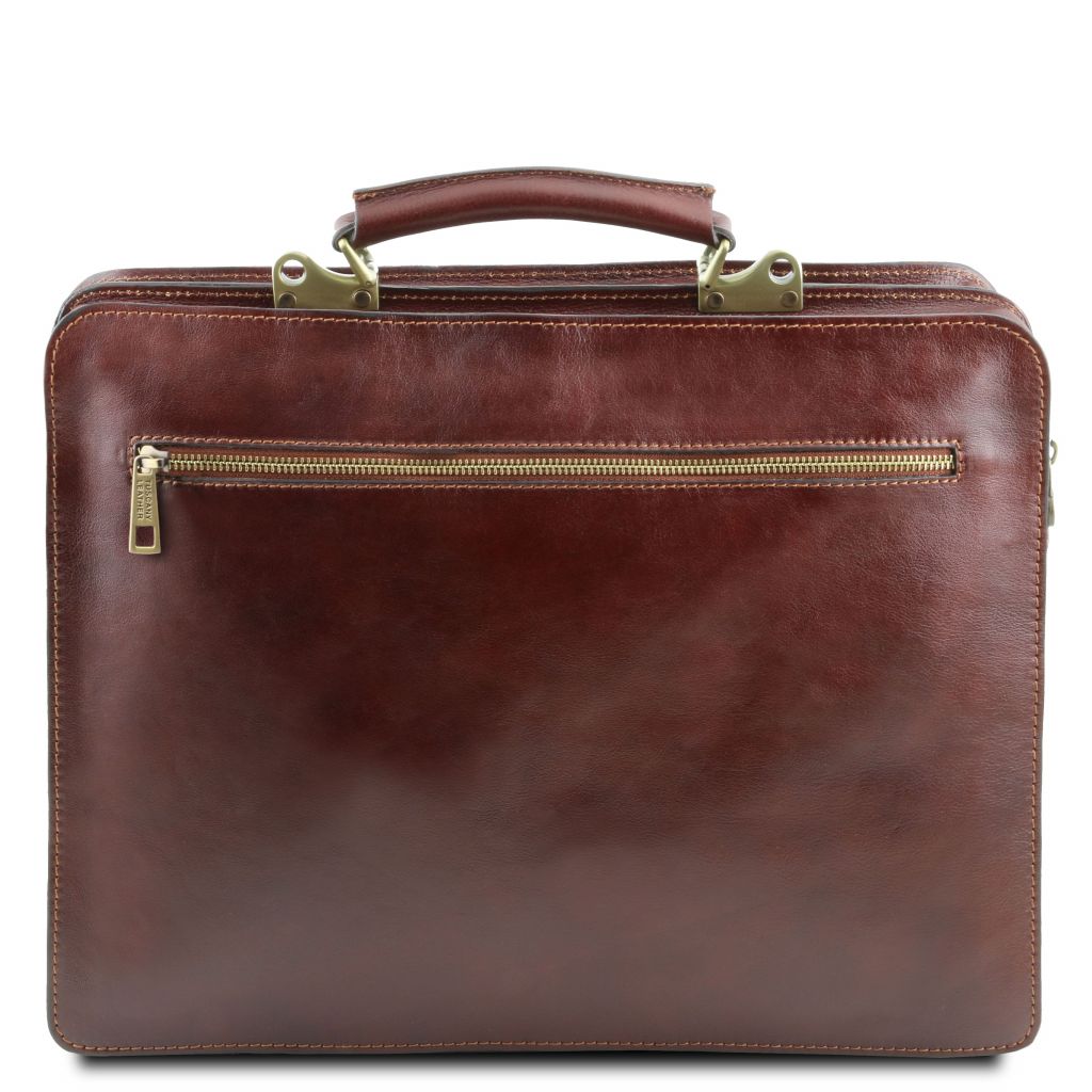 venezia-leather-briefcase-2-compartments-tl141268 - Ruskea - kuva 3